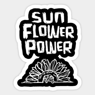 sunflower sun flower power vibes Sticker